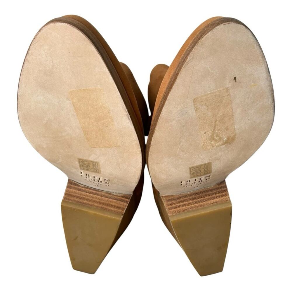 Eileen Fisher Tote Bootie Cognac Size 9 - Picture 7 of 11